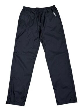 BROOKS Vintage 90s Black Windbreaker Splash Track Pants Mens Large